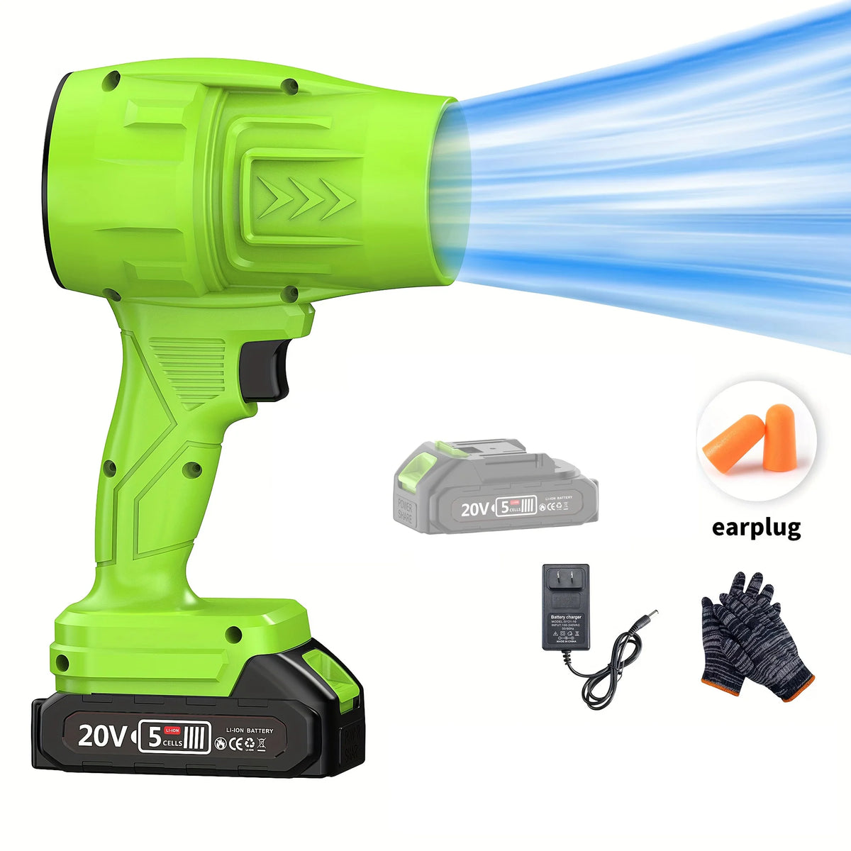 Firehelp Cordless Leaf Blower With Battery Charger for Patio Cleaning