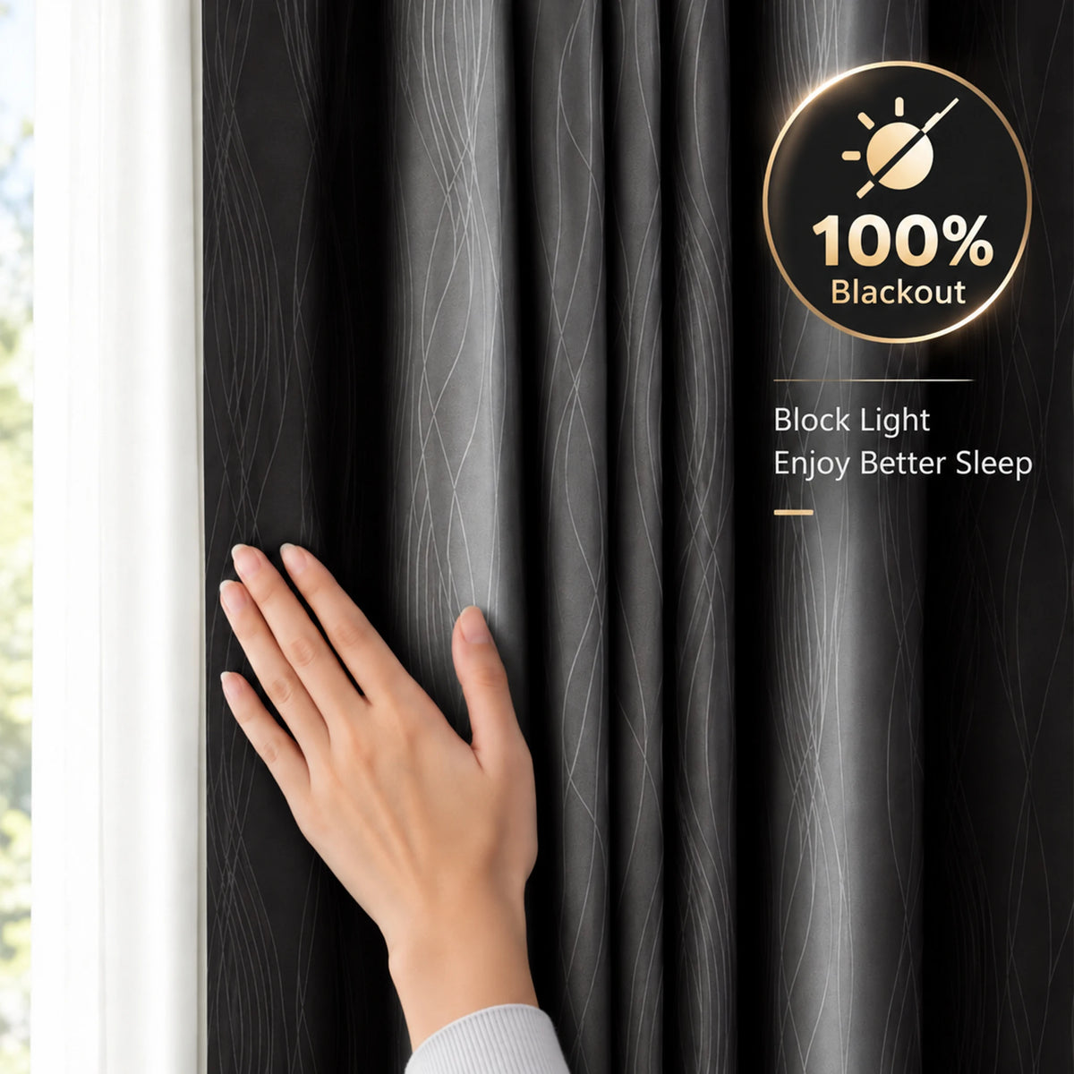 Blackout Gradient Window Curtains With Thermal Insulation and UV Blocking