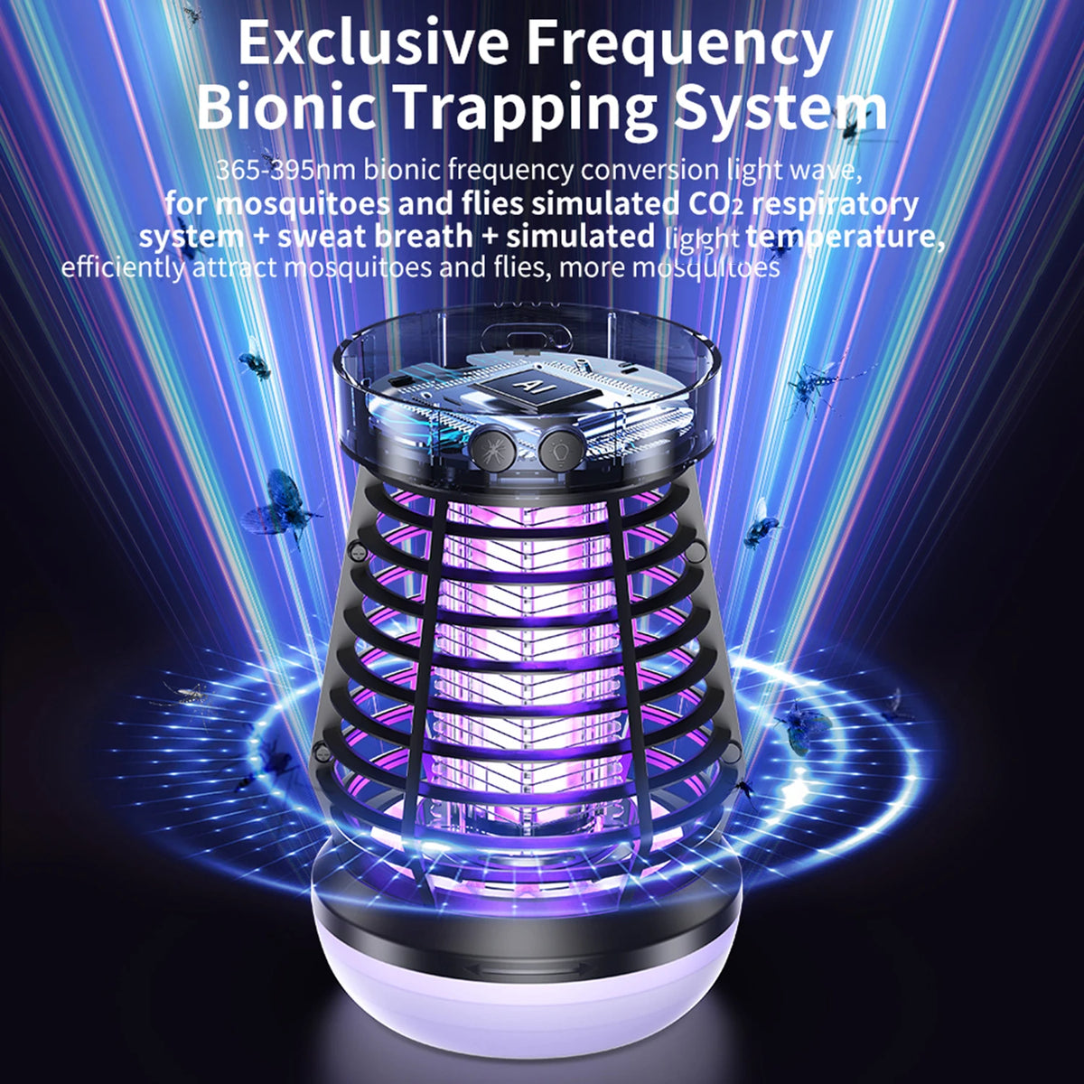 Automatic LED Mosquito Killer Lamp With Electric Bug Zapper
