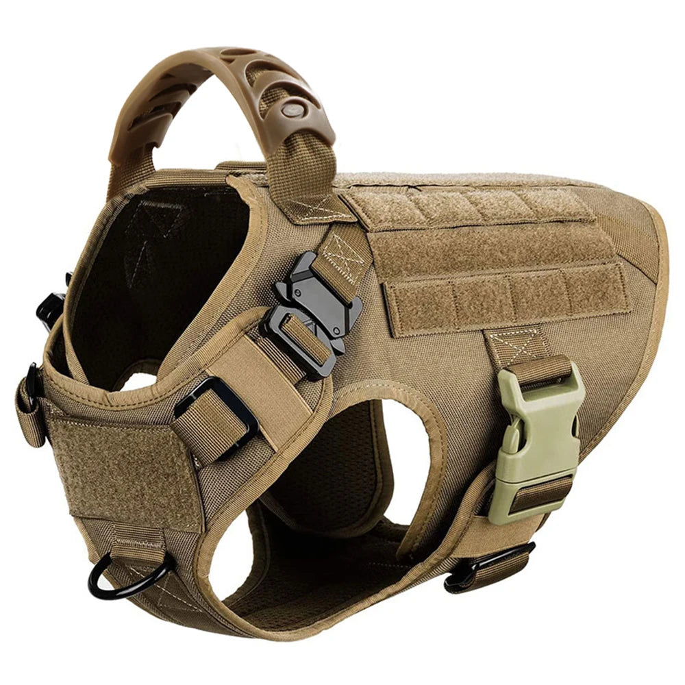 Padded Dog Training Harness And Leash Set With Quick Release