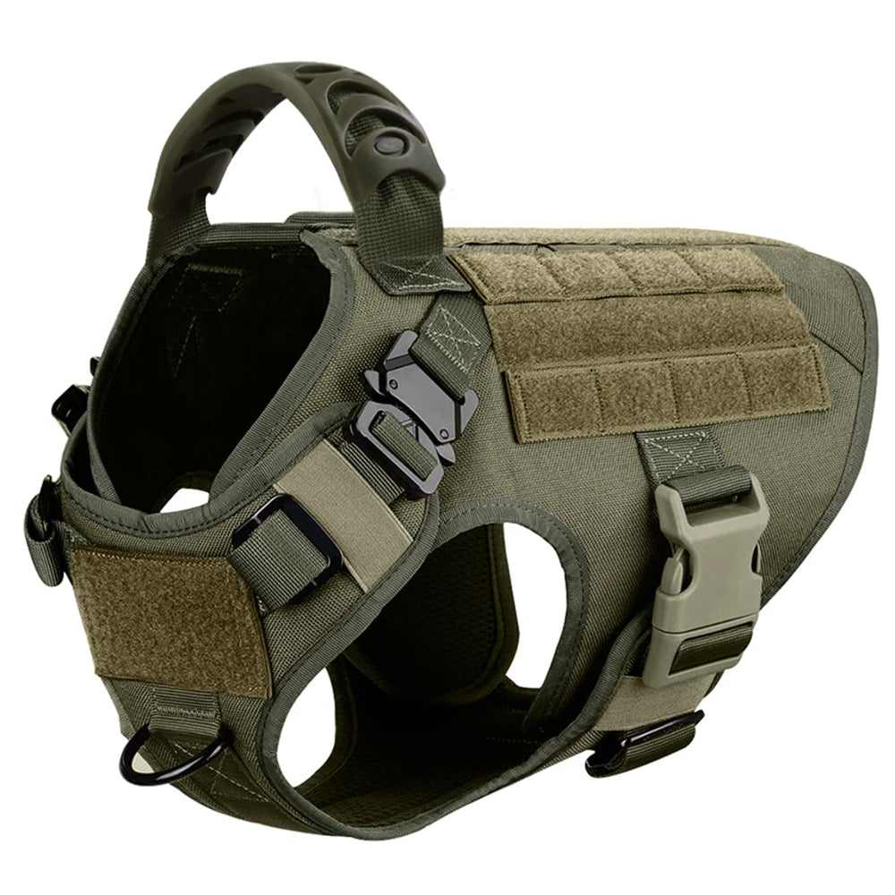Padded Dog Training Harness And Leash Set With Quick Release
