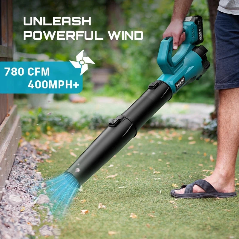 SeeSii Cordless Brushless Turbo Blower for Makita Battery Lawn Care