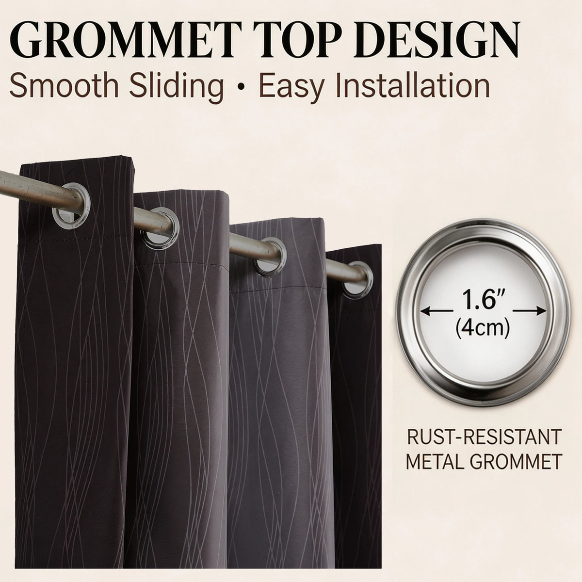 Blackout Gradient Window Curtains With Thermal Insulation and UV Blocking