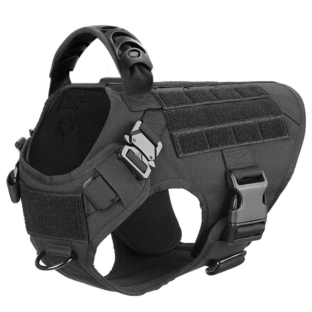 Padded Dog Training Harness And Leash Set With Quick Release