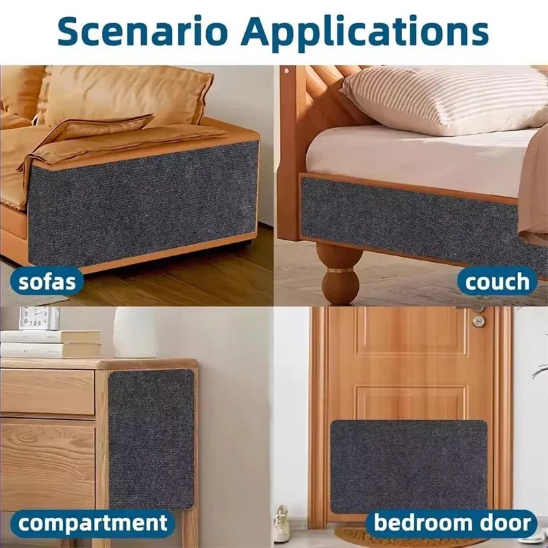 Cat Scratcher Sofa Protector Self Adhesive Trimmable Carpet Mat DIY Protection Board