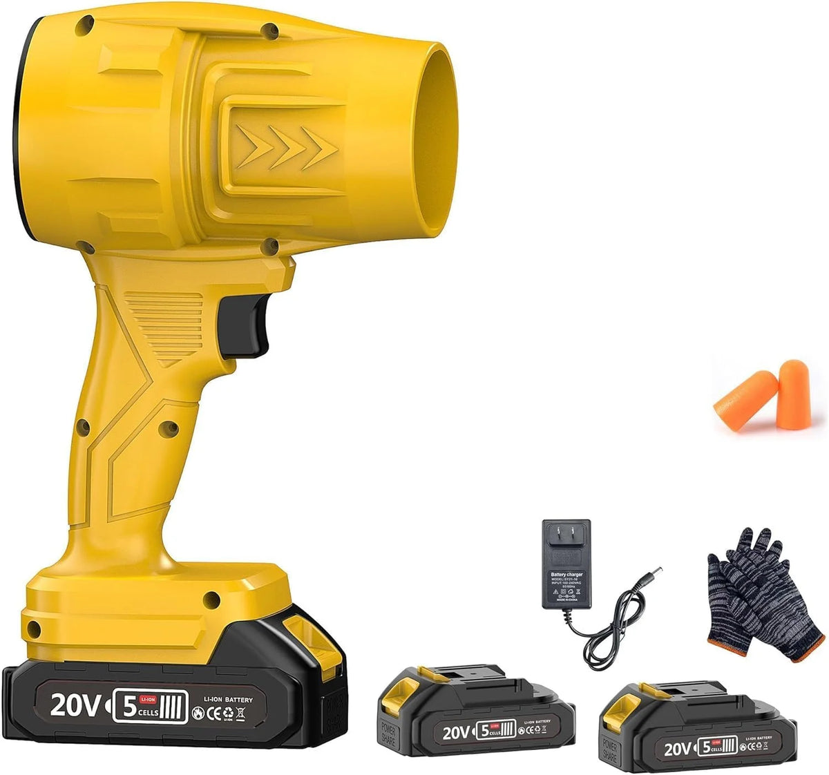 Firehelp Cordless Leaf Blower With Battery Charger for Patio Cleaning
