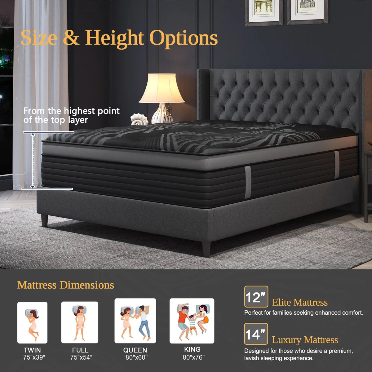 Sweetlove Gel Memory Foam Hybrid Mattress With Motion Isolation
