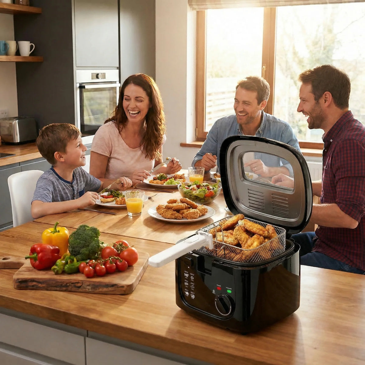CACHOO Electric Deep Fryer With Adjustable Temperature Control