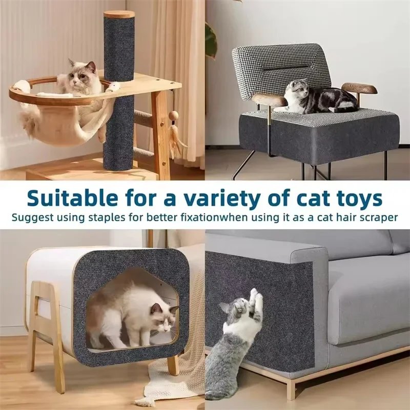 Cat Scratcher Sofa Protector Self Adhesive Trimmable Carpet Mat DIY Protection Board