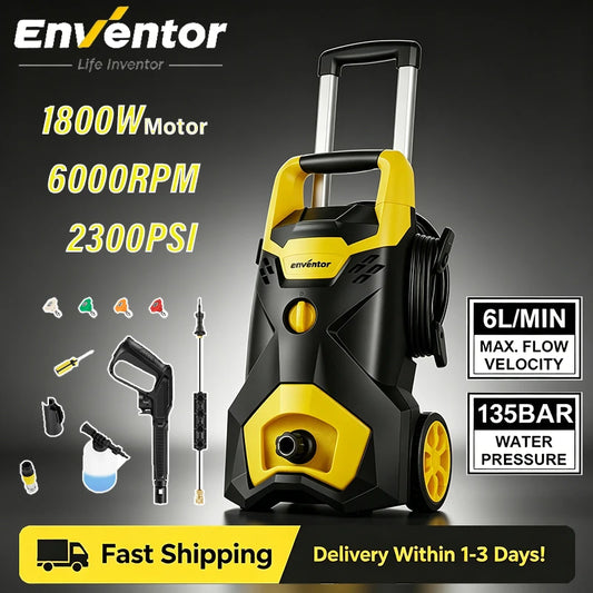 Enventor Electric Pressure Washer for Cars Gardens and Farms