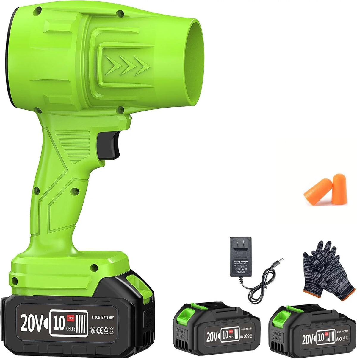 Firehelp Cordless Leaf Blower With Battery Charger for Patio Cleaning