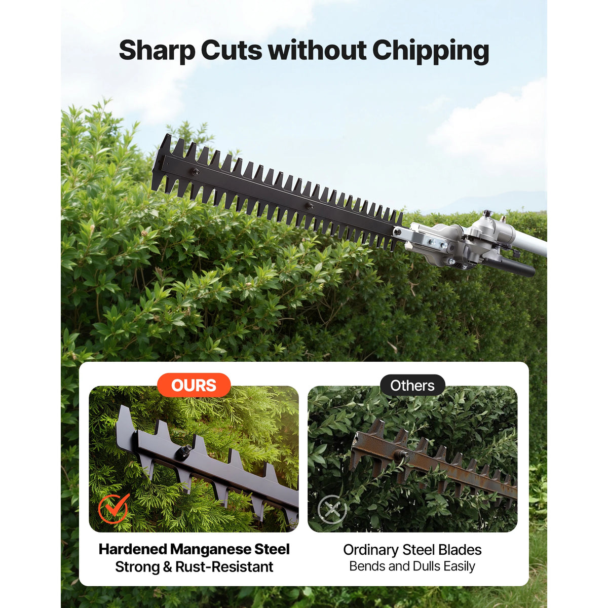 SucceBuy Gas Powered Multi Function Hedge Trimmer With Protective Gear