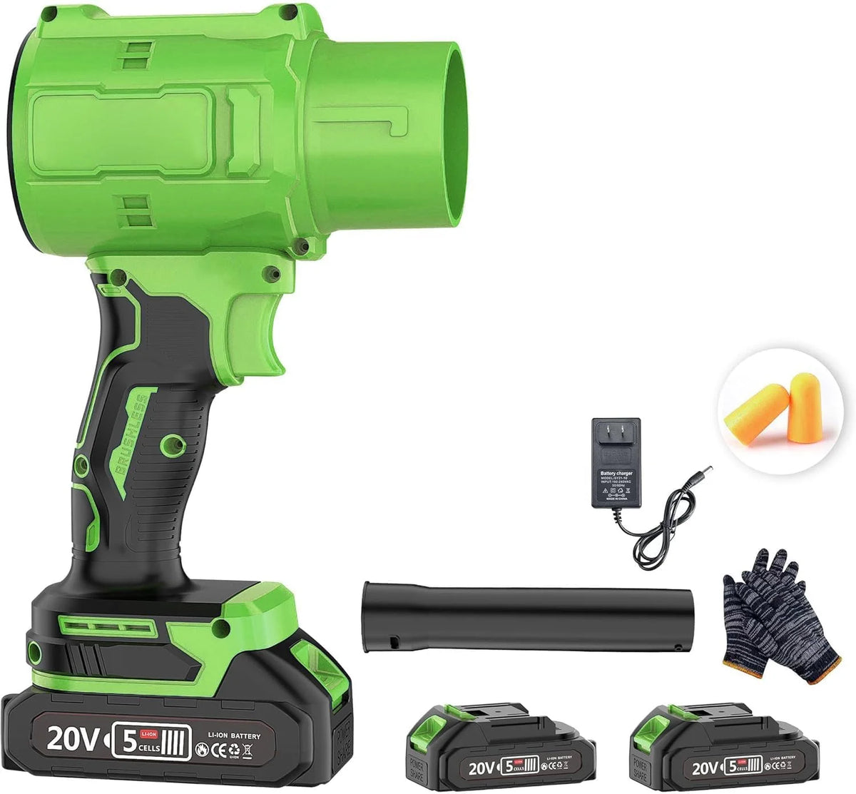 Firehelp Cordless Leaf Blower With Battery Charger for Patio Cleaning