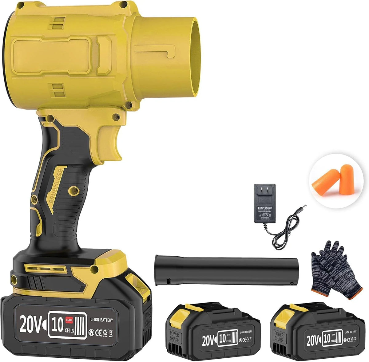 Firehelp Cordless Leaf Blower With Battery Charger for Patio Cleaning