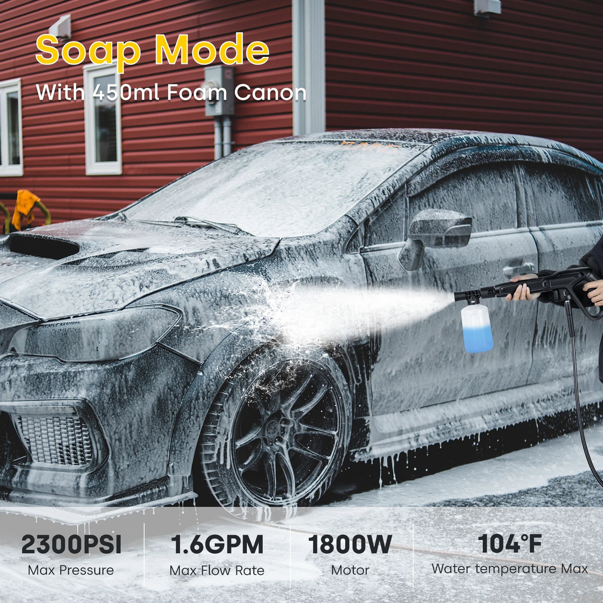 Enventor Electric Pressure Washer for Cars Gardens and Farms