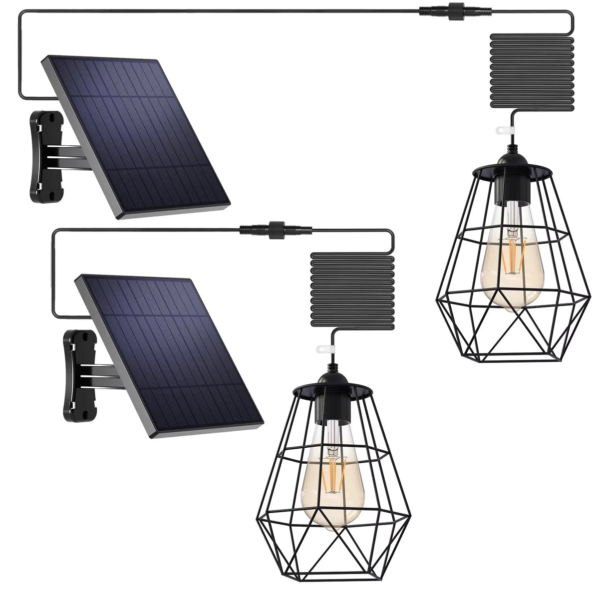 Intelamp Solar Pendant Lights Waterproof for Indoor and Outdoor Spaces