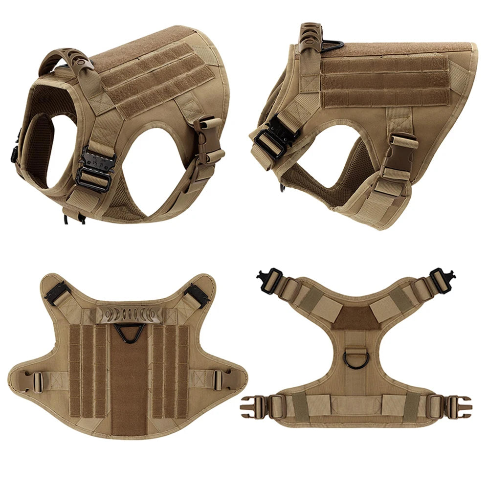 Padded Dog Training Harness And Leash Set With Quick Release