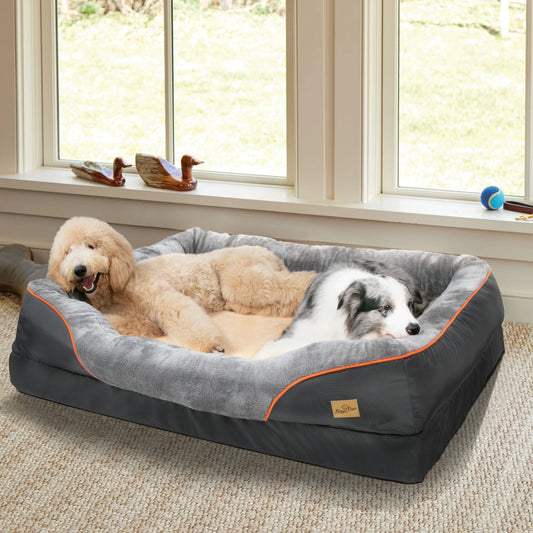 BINGOPAW Removable Washable Waterproof Dog Bed With Soft Foam Comfort