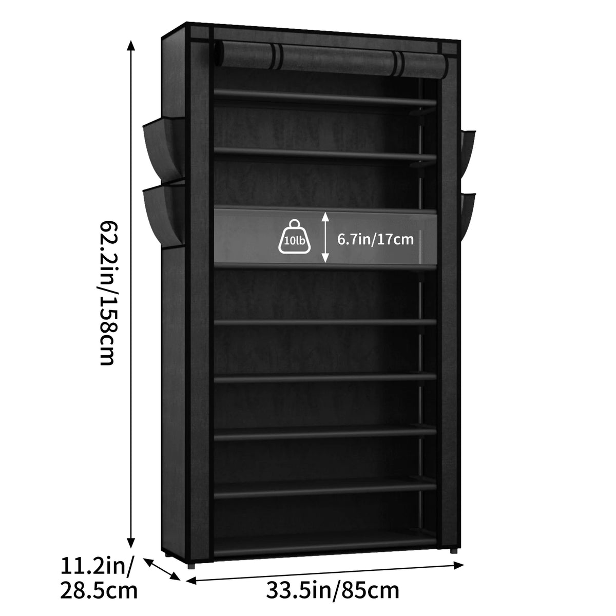 Dustproof Shoe Rack Organizer With Multi Functional Storage Shelves