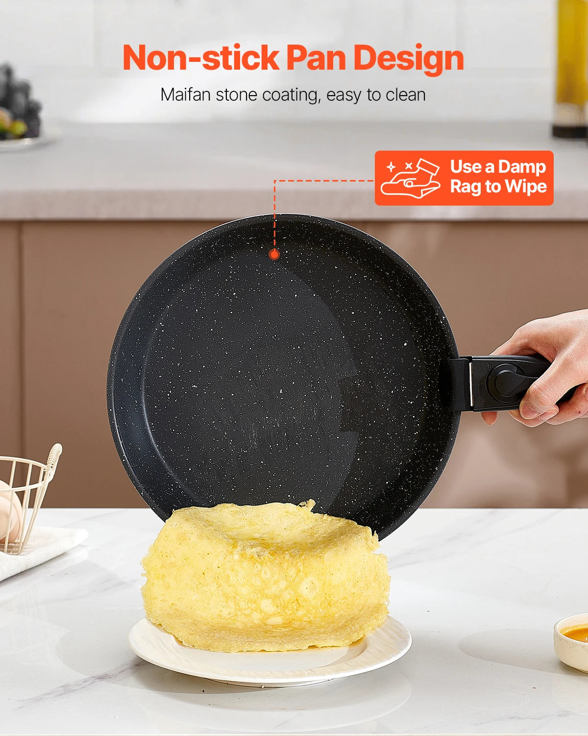 SucceBuy Nonstick Granite Cookware Set for Induction Cooking