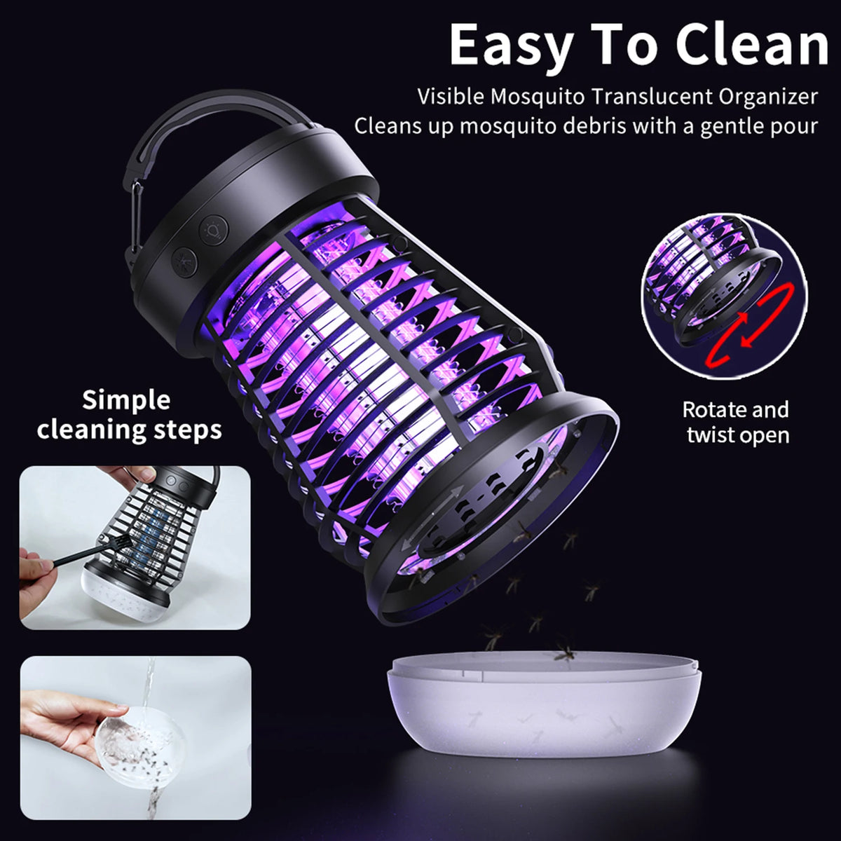 Automatic LED Mosquito Killer Lamp With Electric Bug Zapper